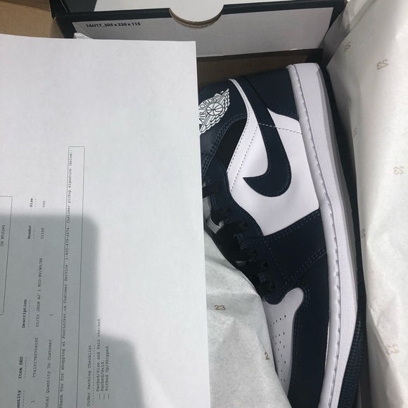 Air Jordan 1 mid DARK TEAL/ armoury navy 9.5/11 - Picture 4 of 7